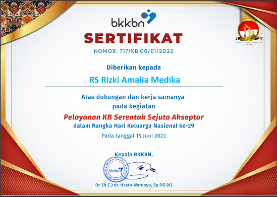 Sertifikat BKKBN